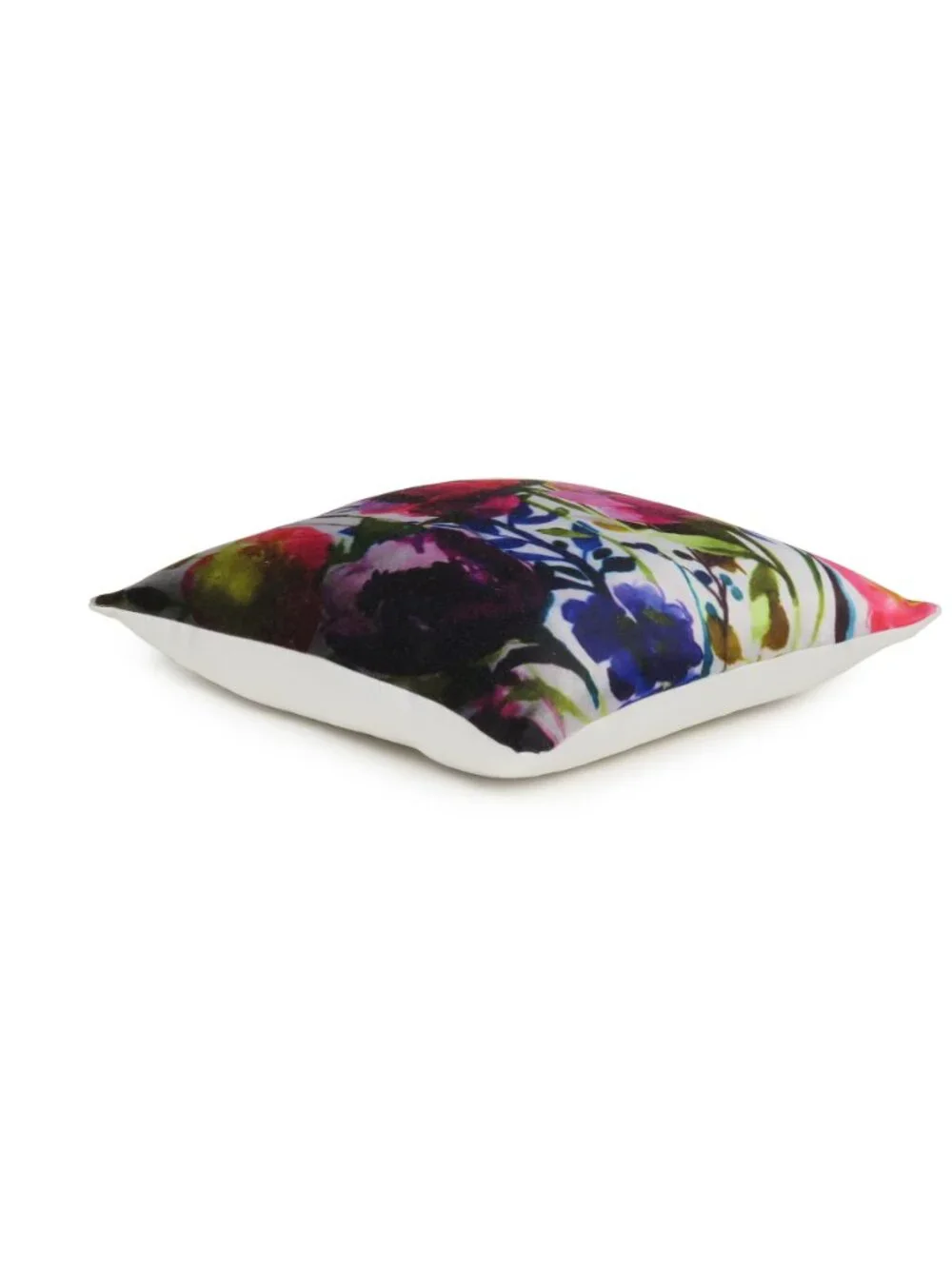 Oussum pink Floral Printed Cotton Cushion Cover Boho Pillow Case Set Of 2